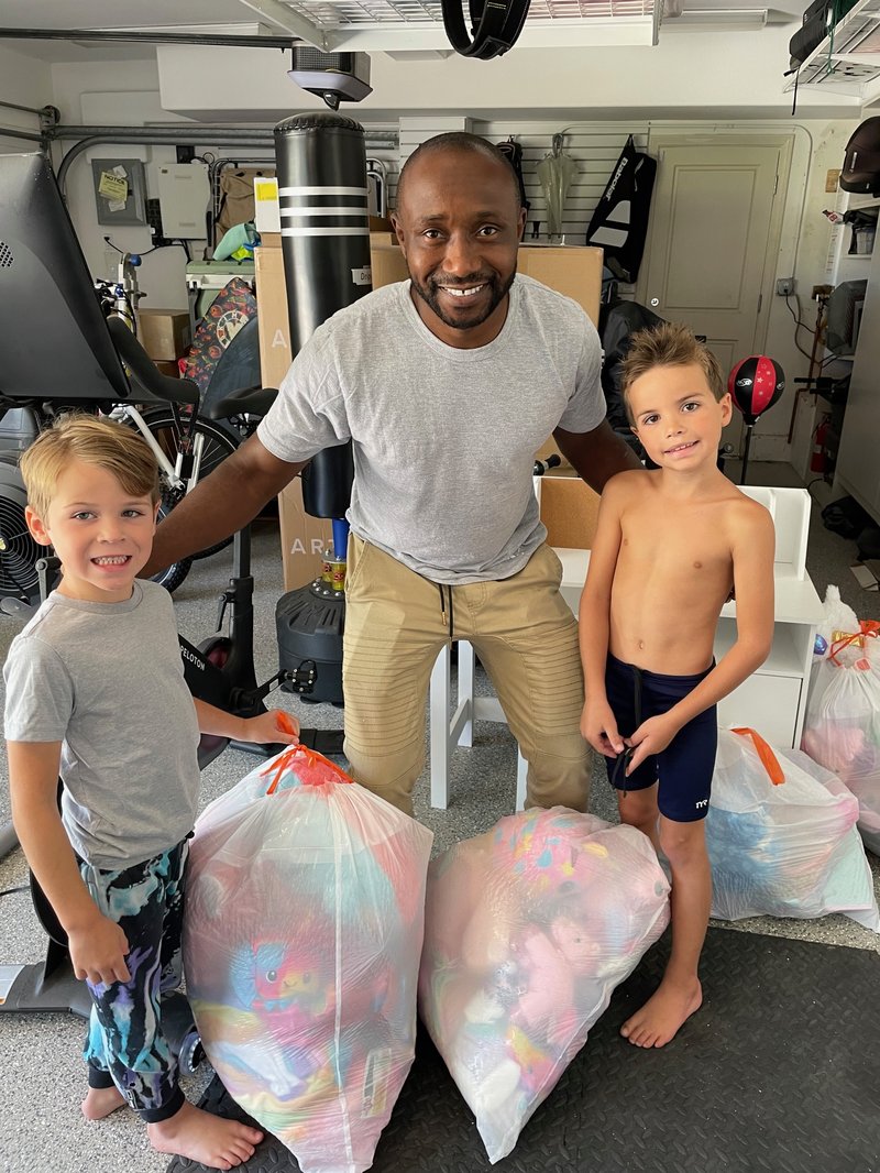 Bobby and Jack Girard at their first fundraiser event